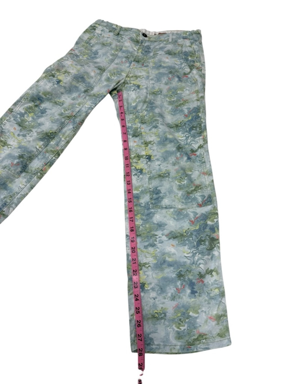 Pilcro The Roamer Pants | Lily Pad Pond Painted Water Colour - Size 28 - Picture 13 of 16